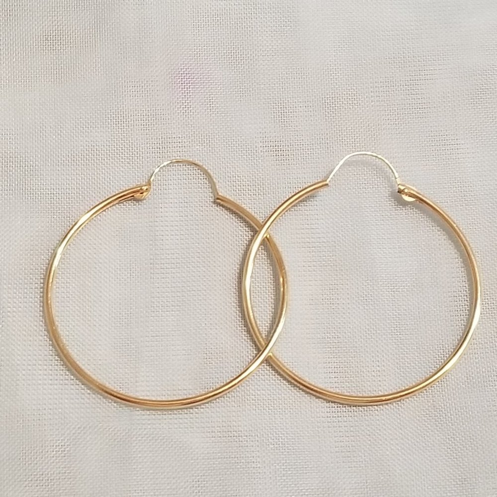 Vintage 14k Gold Hoop Earrings